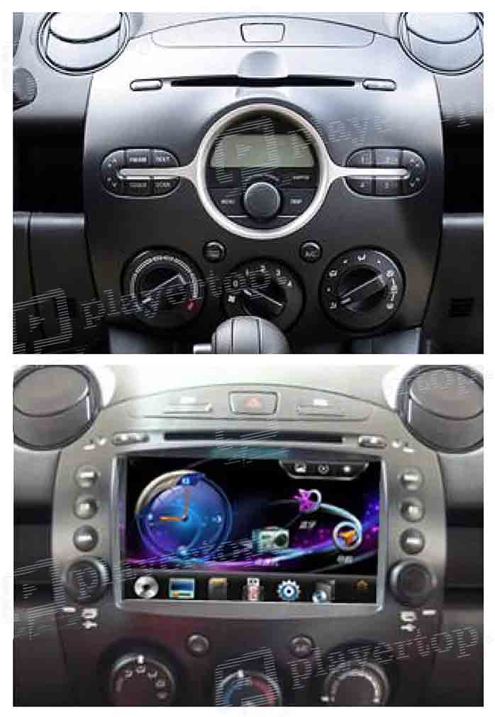 installation autoardio Mazda 2 2010 2012